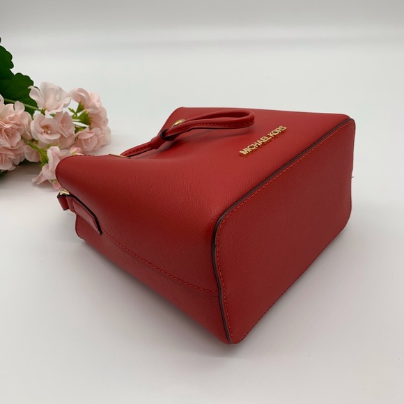 Michael Kors Suri Small Bucket Crossbody/ Flame - Picture 6 of 10